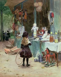 Im Garten der Champs-Elysees, ca. 1897